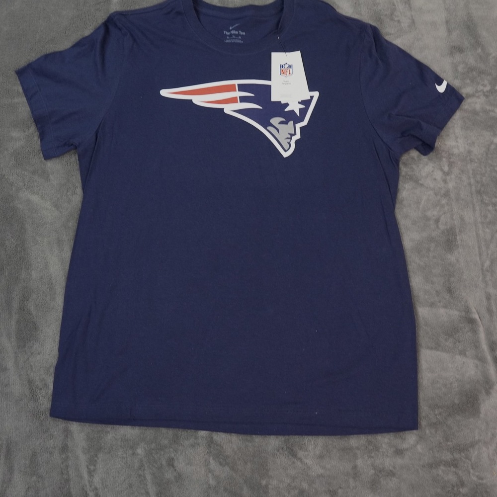 New England Patriots Shirt Mens XL Navy Blue NFL Football Nike Team Apparel Tee